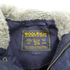 Woolrich N-2B フライトジャケット 中綿 ボンバージャケット L ネイビー 短丈 ナイロン ラビットパーカー フェイクファー