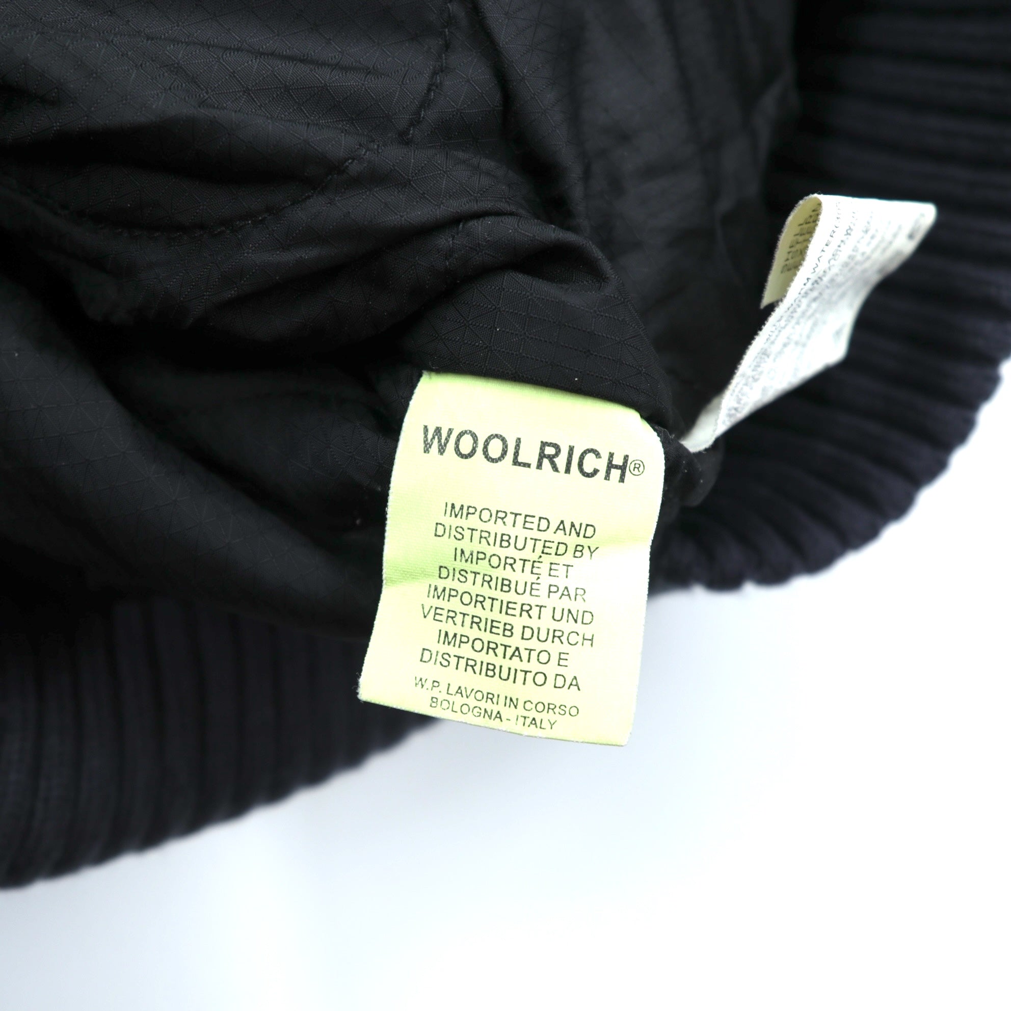 Woolrich N-2B フライトジャケット 中綿 ボンバージャケット L ネイビー 短丈 ナイロン ラビットパーカー フェイクファー