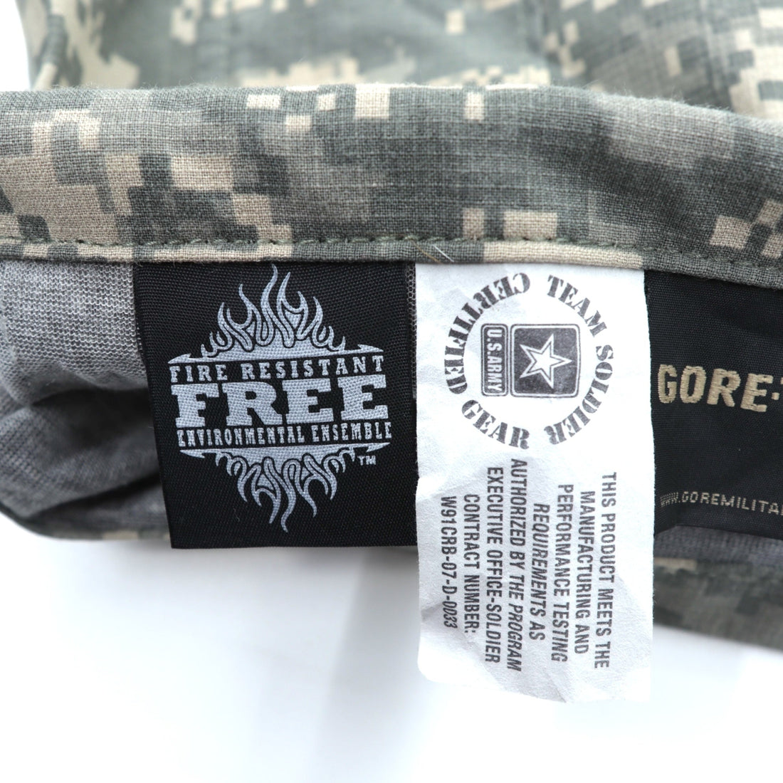 Vintage US ARMY FREE EWOL パーカー L ACU/UCP デジタルカモ ミリタリージャケット GORE-TEX ゴアテックス 防水 アラミド 難燃 PROPPER INTERNATIONAL INC 8415-01-577-1220