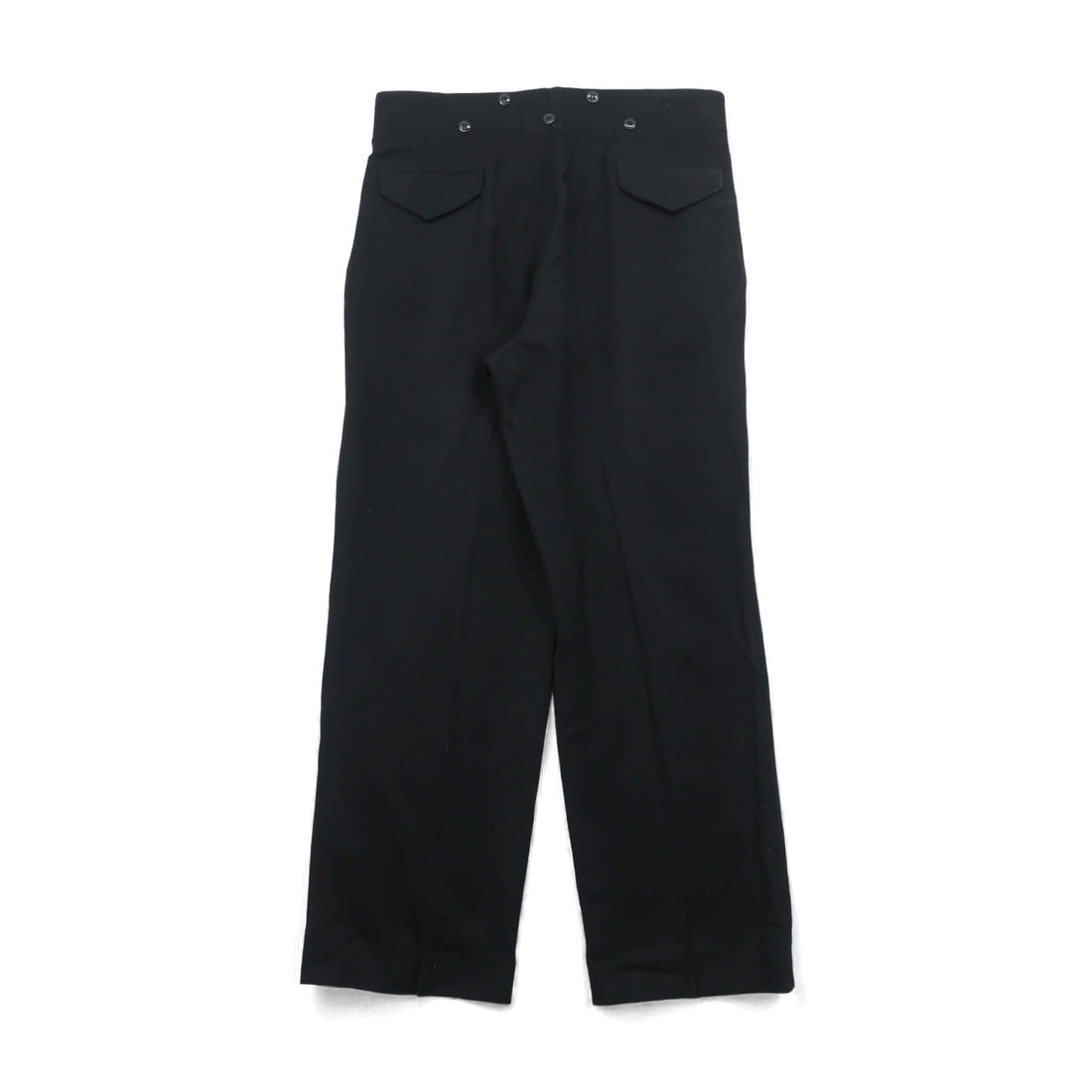 70s Vintage Canadian Military Battle Dress Trousers, BDU Size L, Black Wool, 8405-21-500-1147, Clayman & Sons Ltd., 1973, Made in Canada