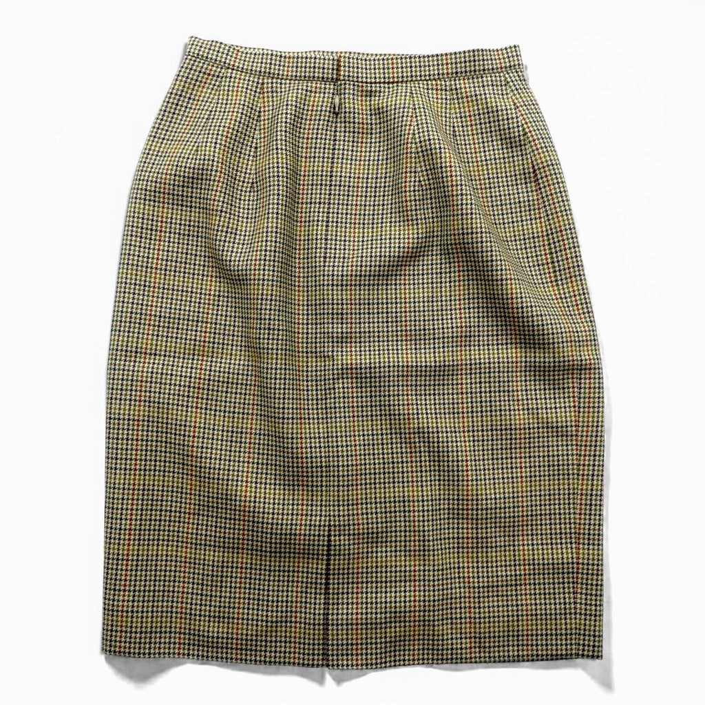 BURBERRY 90年代 日本製 ガンクラブチェック スカート M ベージュ スコットランドウール