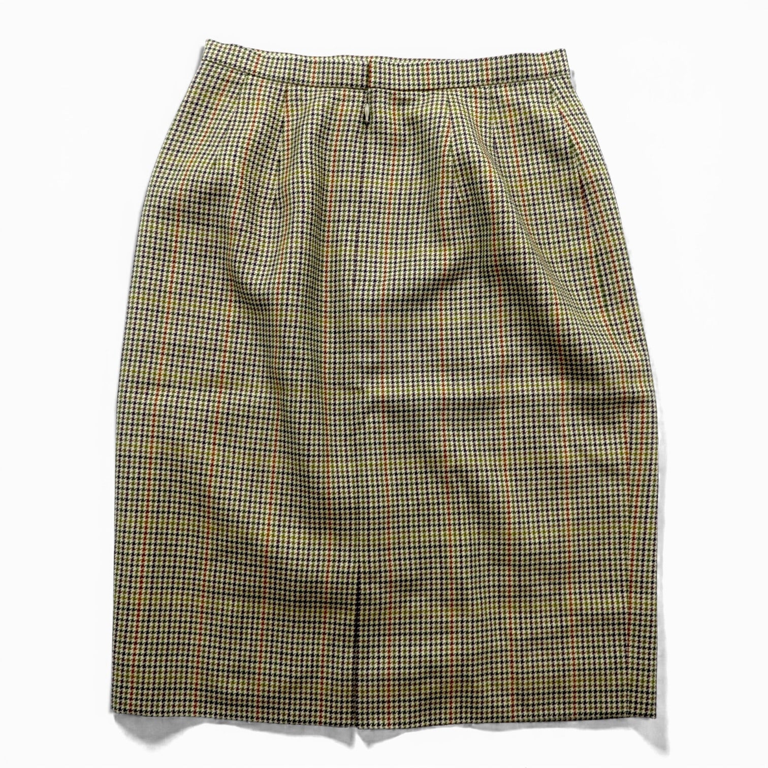 BURBERRY 90年代 日本製 ガンクラブチェック スカート M ベージュ スコットランドウール