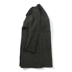 Johnbull リバーシブル 2WAY フェイクムートン コート ノーカラーコート S ブラウン ボア AH066M