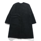 Johnbull リバーシブル 2WAY フェイクムートン コート ノーカラーコート S ブラウン ボア AH066M