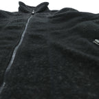 adidas 90年代 デサント社製 フリースジャケット M ブラック スタンドカラー ADVENTURE 日本製