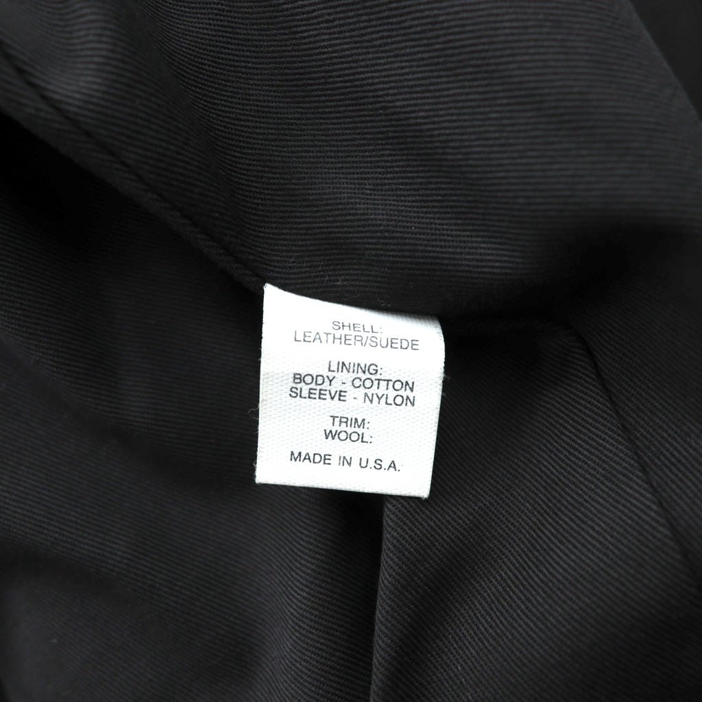 90s USA Vintage A-2 Leather Bomber Jacket フライトジャケット M ブラック レザー 本革 SCOVILジップ エポレット 90年代 USA製 SAN FRANCISCO AVIATION SUPPLY