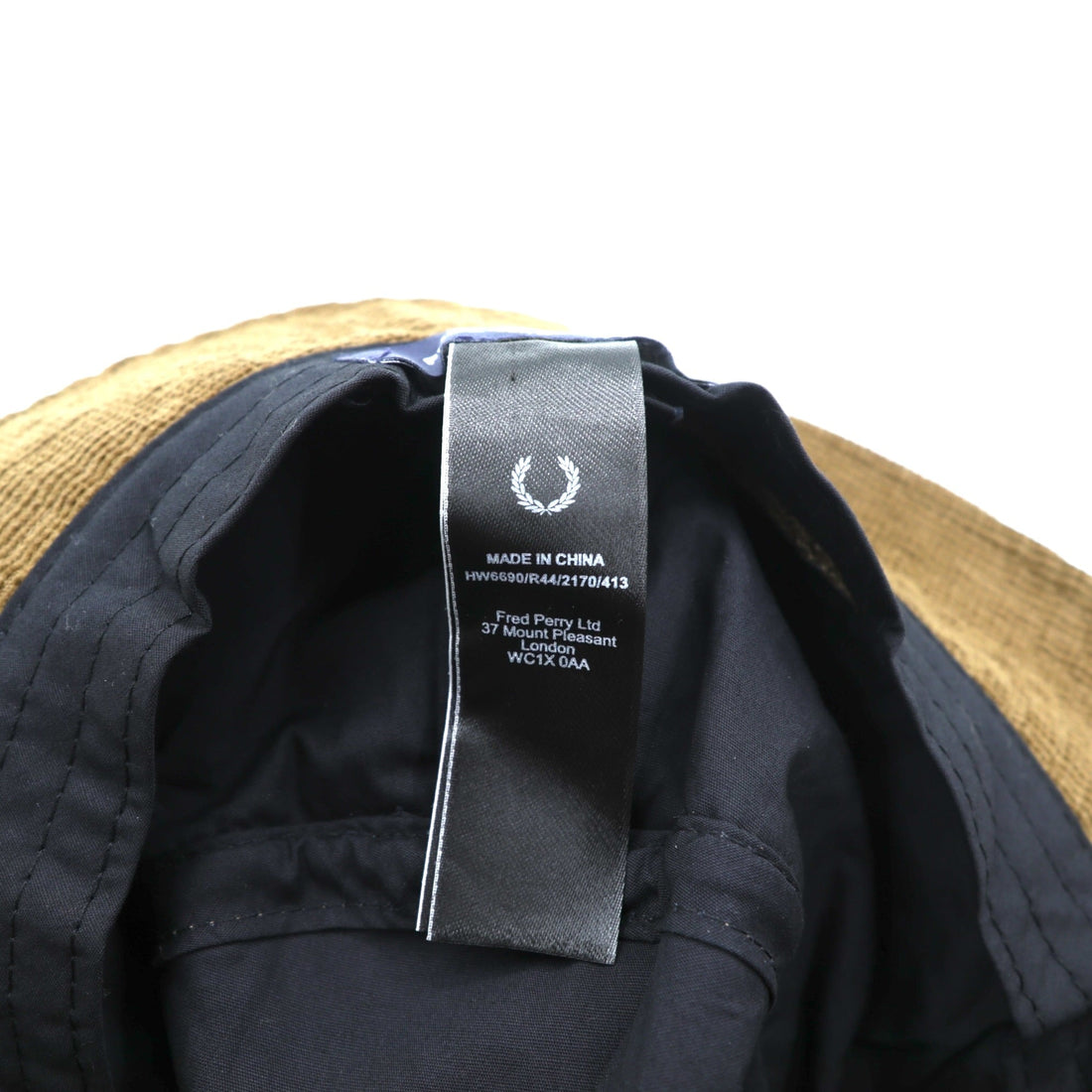 FRED PERRY Waffle Cord Bucket Hat Brown HW6690
