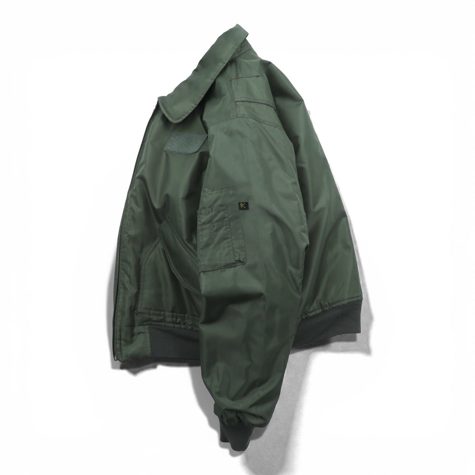 US AIR FORCE 米軍 CWU-45P 短丈 フライトジャケット XL カーキ 中綿 ナイロン 00-0423-41 ROTHCO