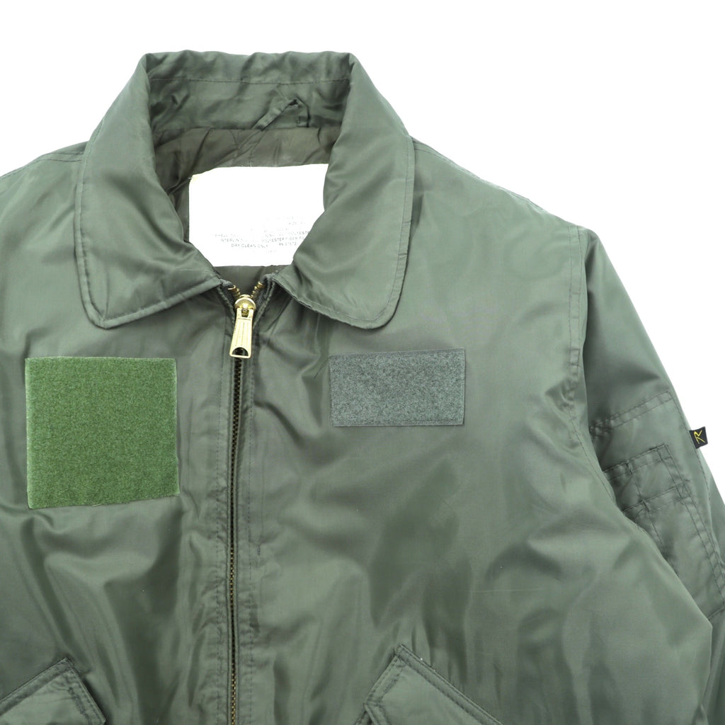 US AIR FORCE 米軍 CWU-45P 短丈 フライトジャケット XL カーキ 中綿 ナイロン 00-0423-41 ROTHCO