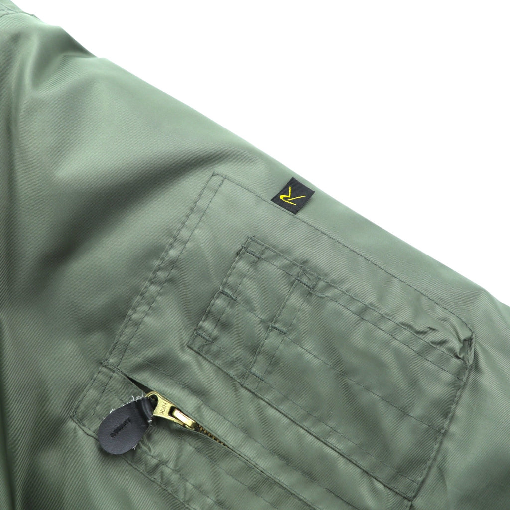 US AIR FORCE 米軍 CWU-45P 短丈 フライトジャケット XL カーキ 中綿 ナイロン 00-0423-41 ROTHCO