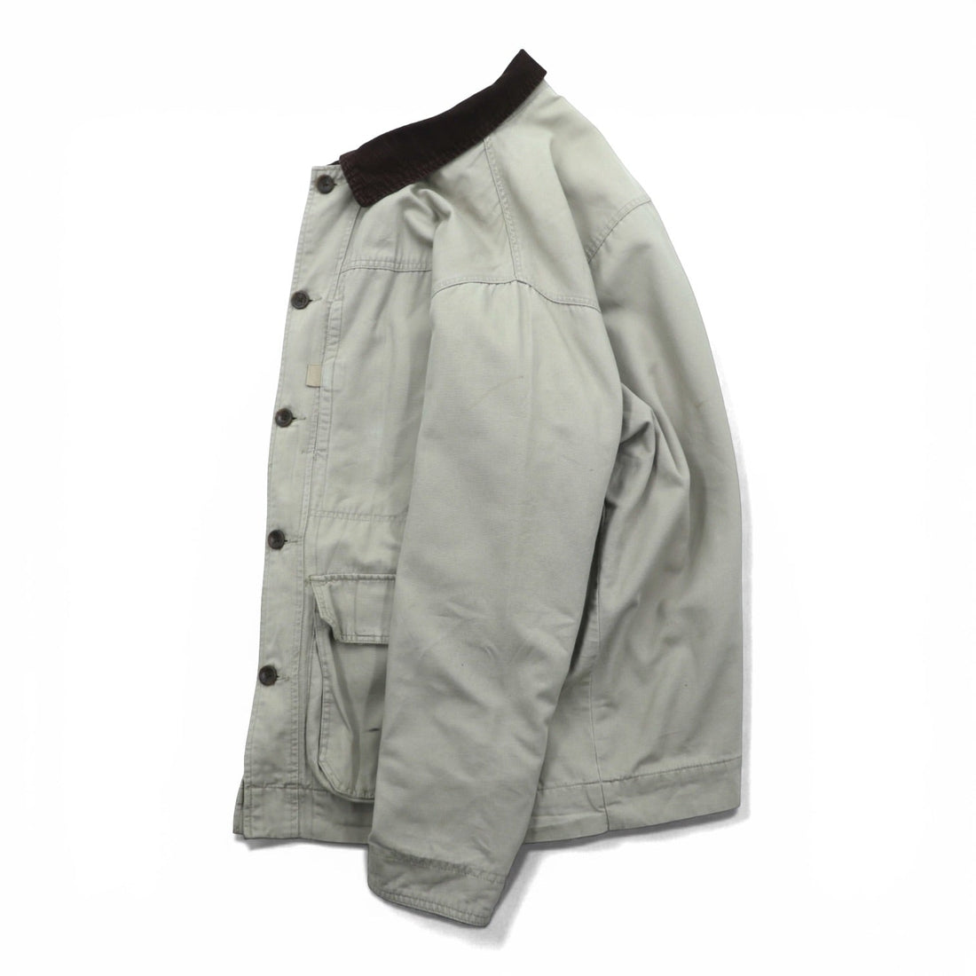 Cabela's 90s Work Jacket, Field XL, Beige Cotton, Corduroy Collar