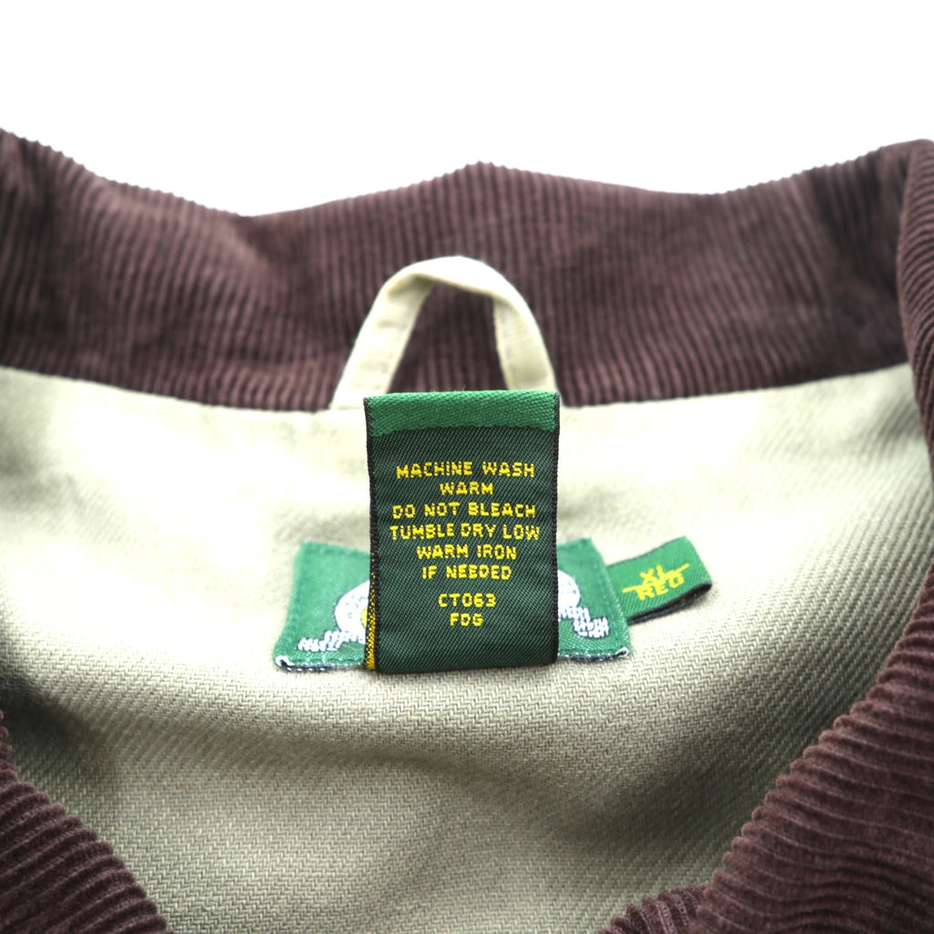 Cabela's 90年代 ワークジャケット フィールドジャケット XL ベージュ コットン 襟コーデュロイ