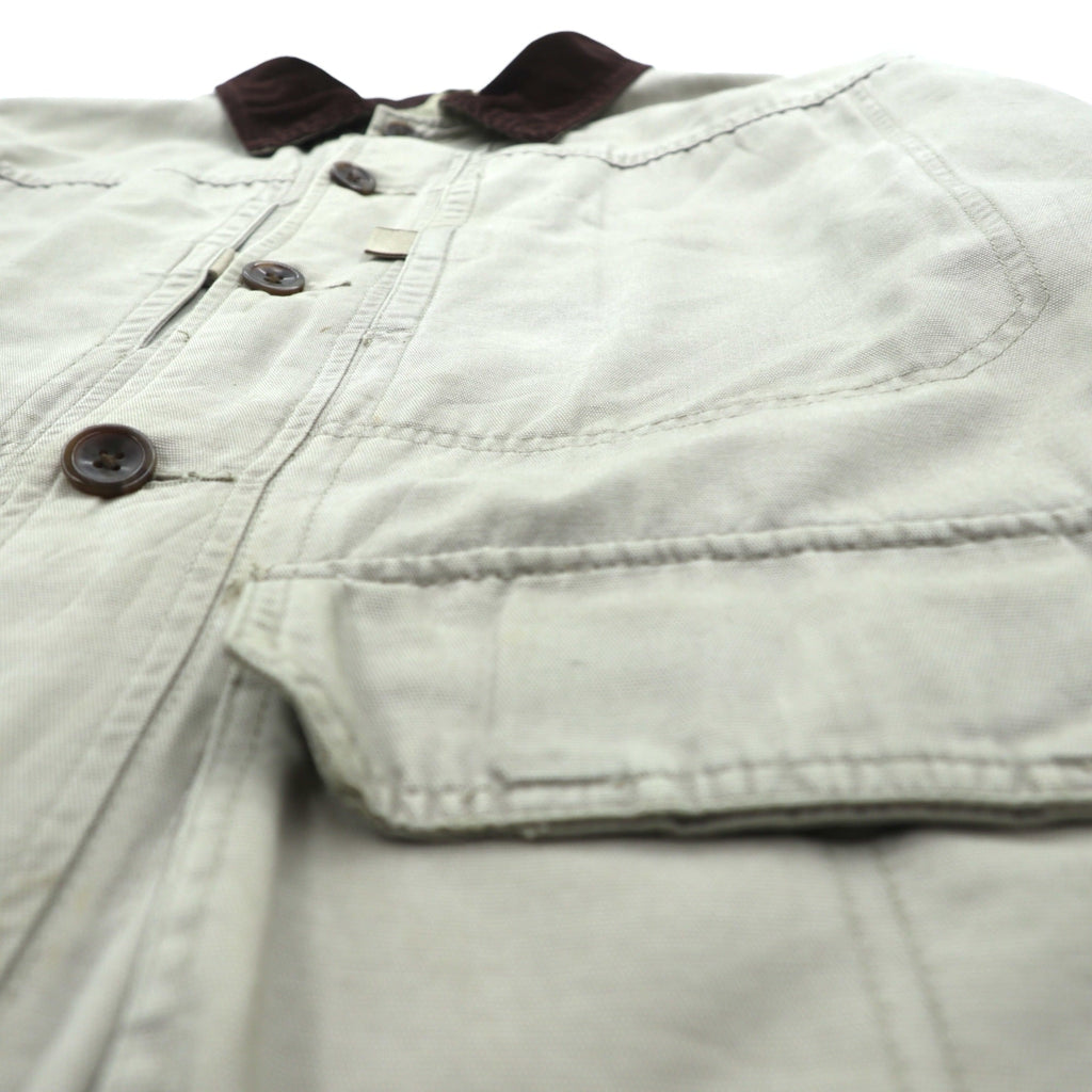 Cabela's 90年代 ワークジャケット フィールドジャケット XL ベージュ コットン 襟コーデュロイ