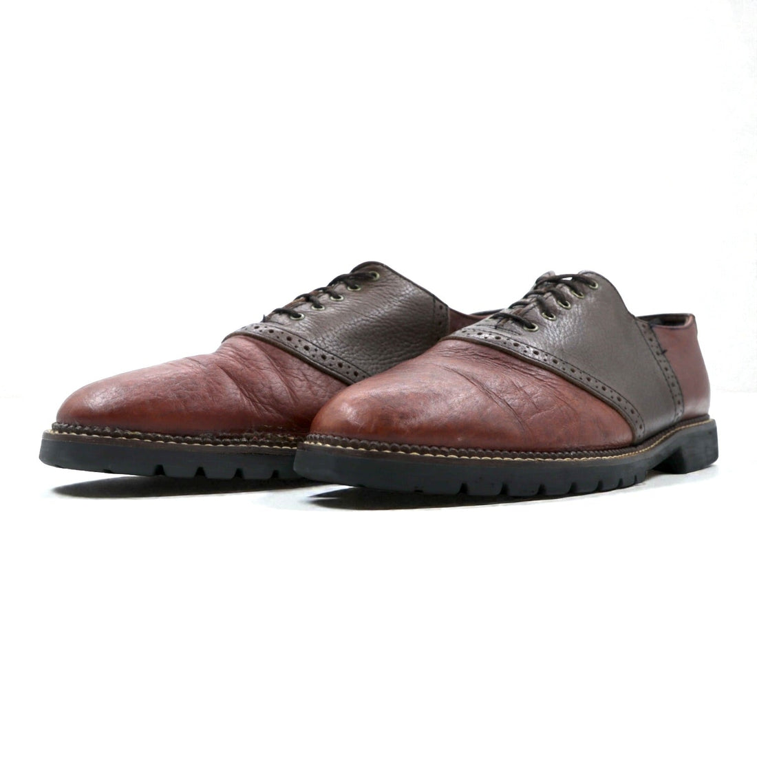 Made in USA, U.S. Traveler Saddle Shoes, Dress Size 28.5cm, Brown, Wingtip, Brogue Stitching, Lug Sole, 1033