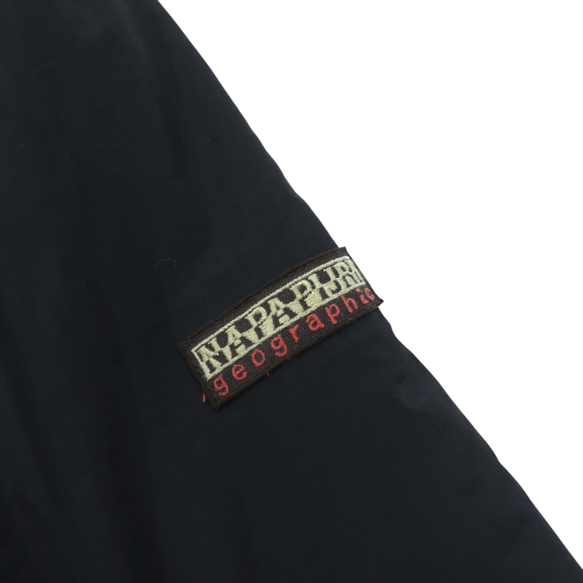 NAPAPIJRI 中綿 ナイロンジャケット 防水 フリースライナー L ブラック ダブルジップ ドローコード スタンドカラー SHELTER WINTER JACKET N0YEBH