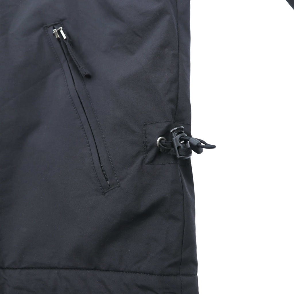 NAPAPIJRI 中綿 ナイロンジャケット 防水 フリースライナー L ブラック ダブルジップ ドローコード スタンドカラー SHELTER WINTER JACKET N0YEBH