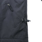 NAPAPIJRI 中綿 ナイロンジャケット 防水 フリースライナー L ブラック ダブルジップ ドローコード スタンドカラー SHELTER WINTER JACKET N0YEBH