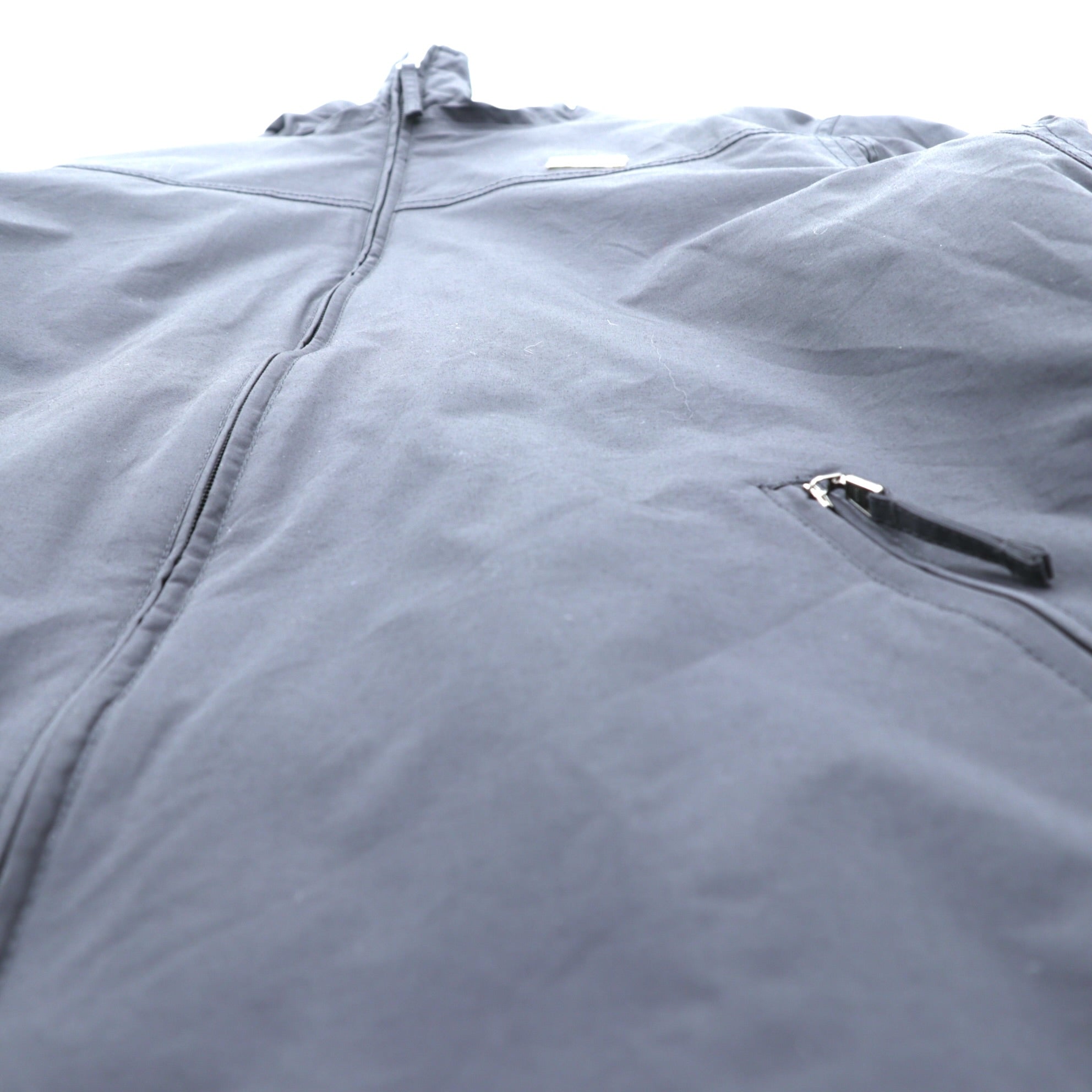 NAPAPIJRI 中綿 ナイロンジャケット 防水 フリースライナー L ブラック ダブルジップ ドローコード スタンドカラー SHELTER WINTER JACKET N0YEBH