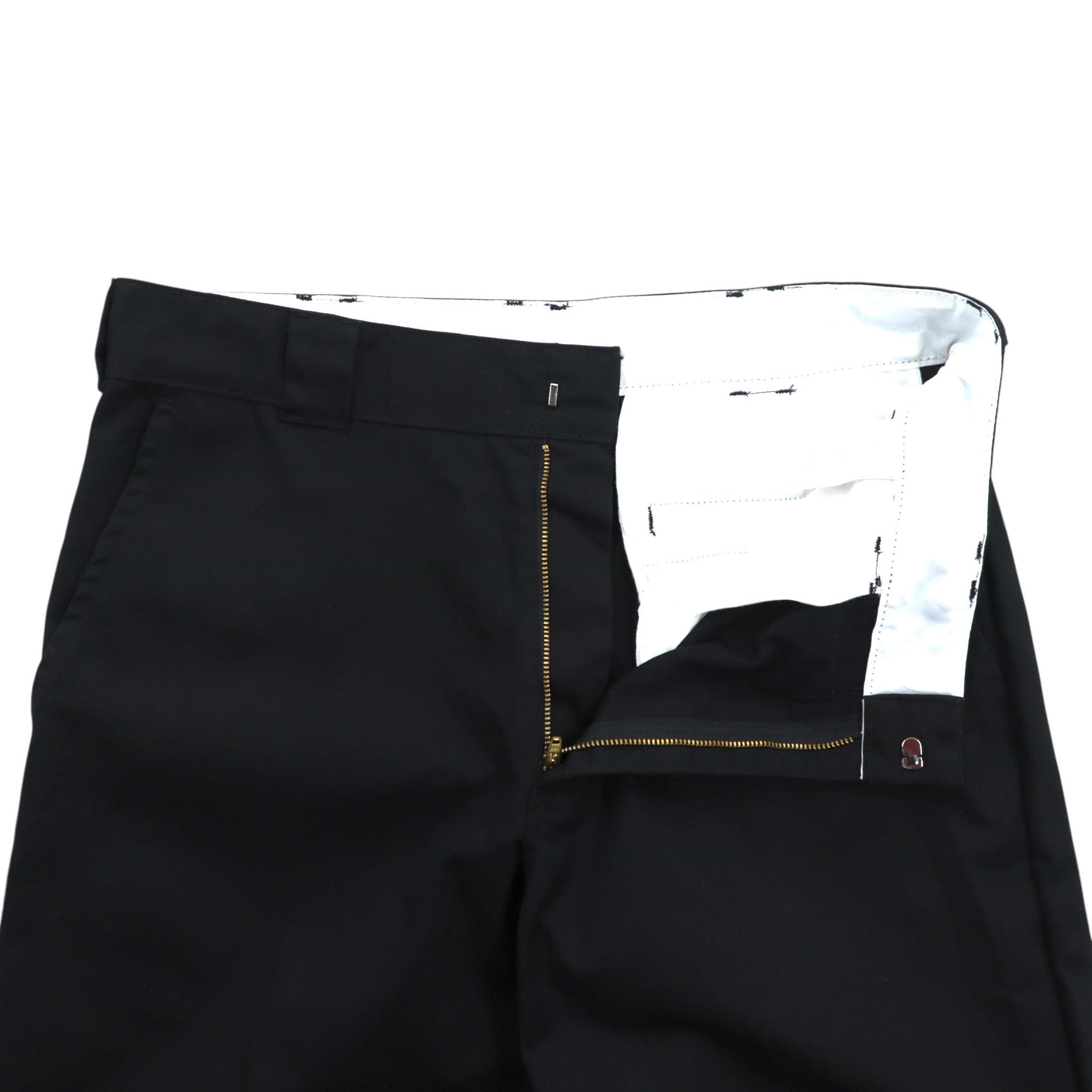Dickies ワイド チノパンツ ワークパンツ L ブラック ポリエステル G11013BK