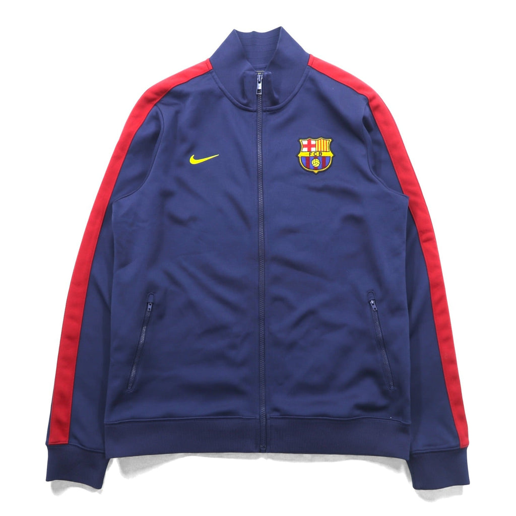 NIKE トラックジャケット FCバルセロナ ジャージ L ネイビー サイドライン 542394-410