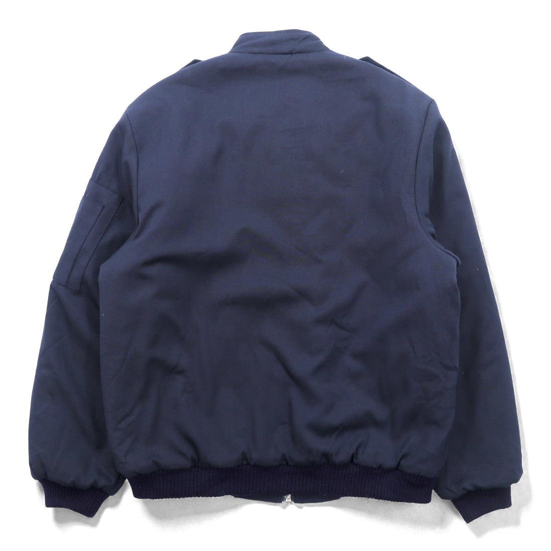 90s British Vintage Flight Jacket, Made in the UK, Tankers Size M, Navy, Padded Epaulettes, POOLEYS Flying Clothing, UK