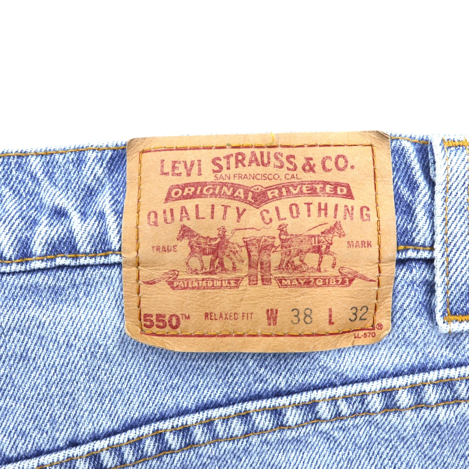 Levi's 90年代 RELAXED FIT テーパード デニムパンツ ジーンズ XL インディゴ 00550-4891