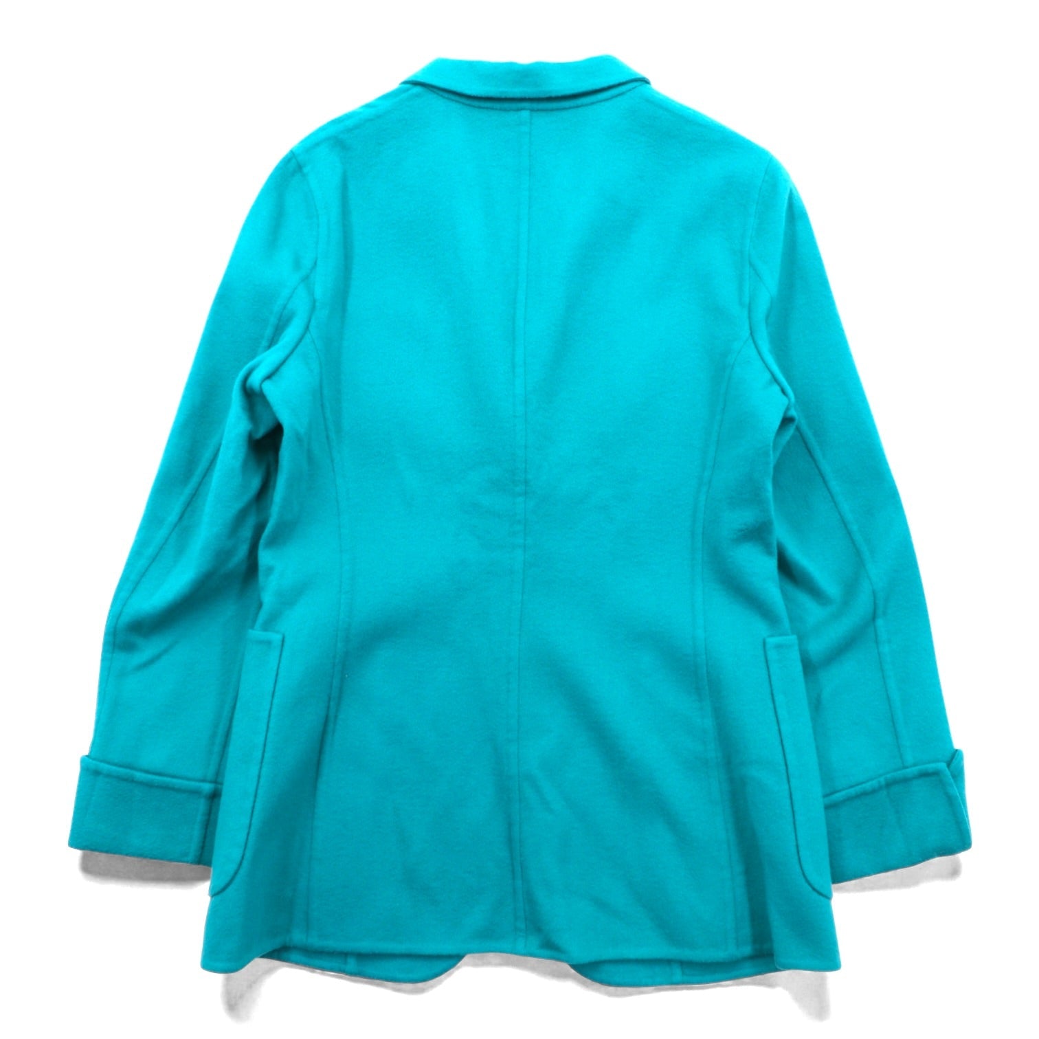 AGNONA イタリア製 カシミア テーラードジャケット ブレザー L グリーン ウール