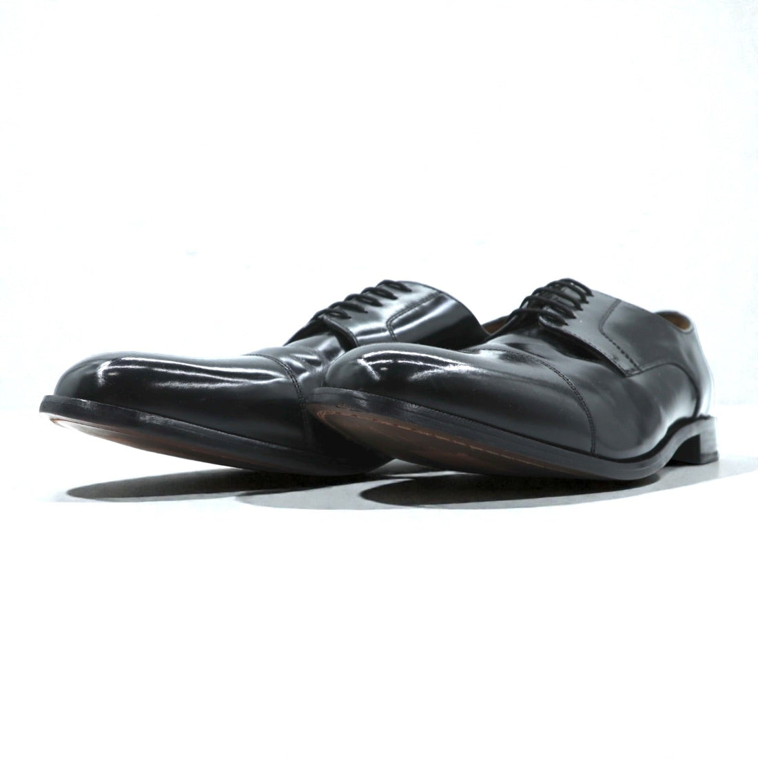 FLORSHEIM Straight-Tip Dress Shoes, Size 28.5cm, Black Genuine Leather, Wingtip, 1222-001