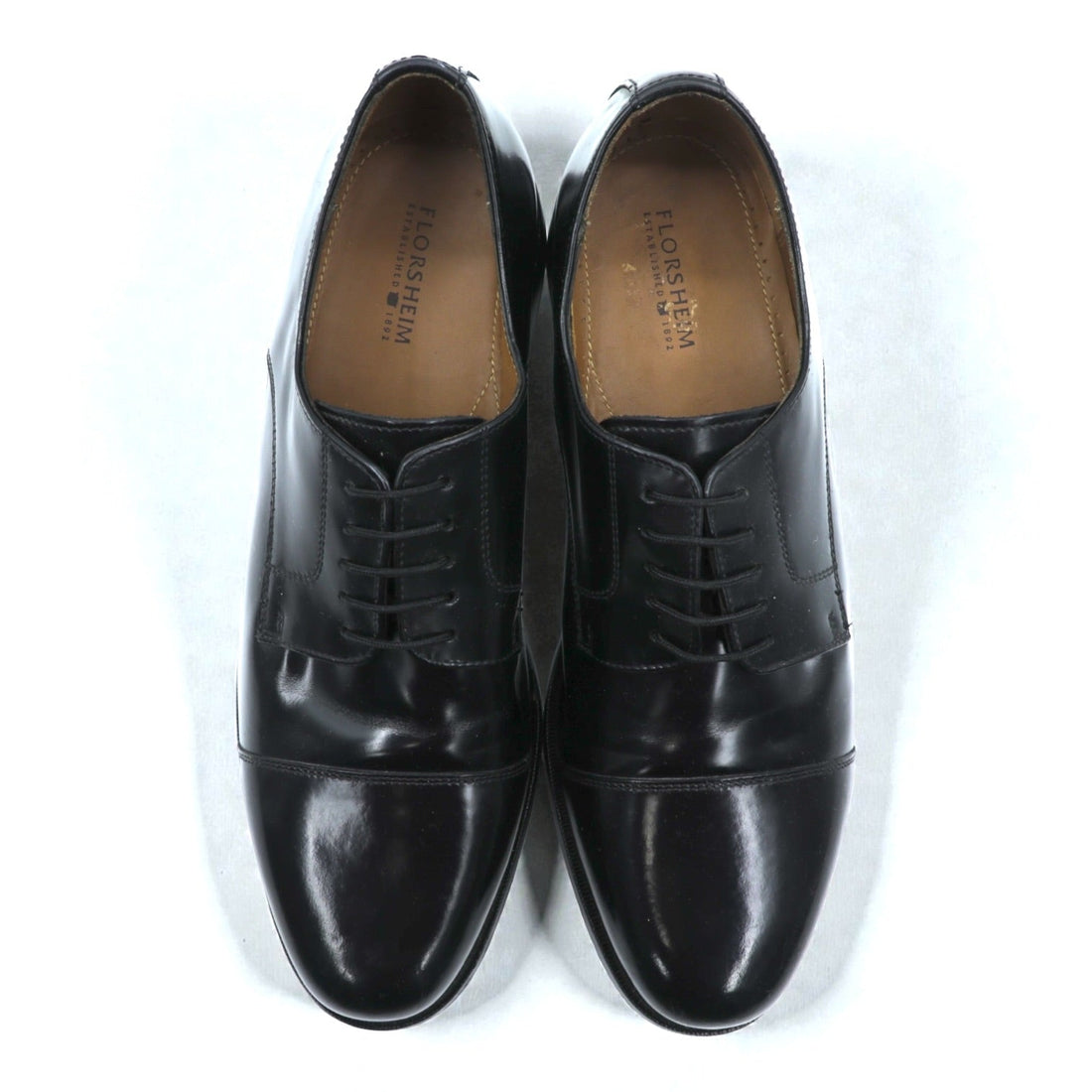 FLORSHEIM Straight-Tip Dress Shoes, Size 28.5cm, Black Genuine Leather, Wingtip, 1222-001