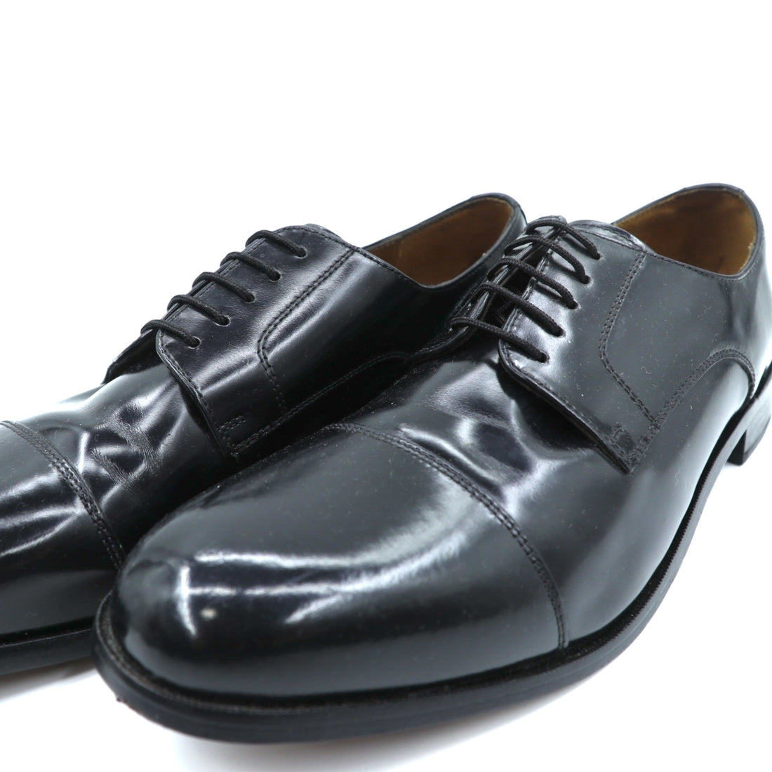 FLORSHEIM Straight-Tip Dress Shoes, Size 28.5cm, Black Genuine Leather, Wingtip, 1222-001