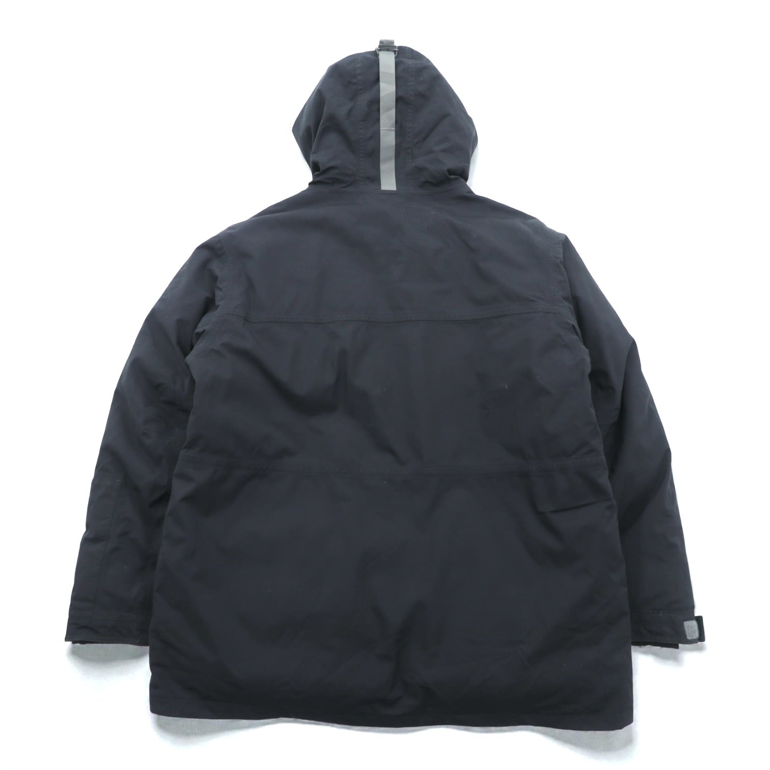 Eddie Bauer プレミアム グース PREMIUM Goose Down ダウンジャケット 2XL ブラック ファー着脱式 ドローコード