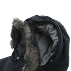 Eddie Bauer プレミアム グース PREMIUM Goose Down ダウンジャケット 2XL ブラック ファー着脱式 ドローコード