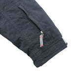 Eddie Bauer プレミアム グース PREMIUM Goose Down ダウンジャケット 2XL ブラック ファー着脱式 ドローコード