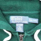 Polo Ralph Lauren 90年代 ビッグポニー 刺繍 ジップパーカー 2XL グリーン CONMARジップ