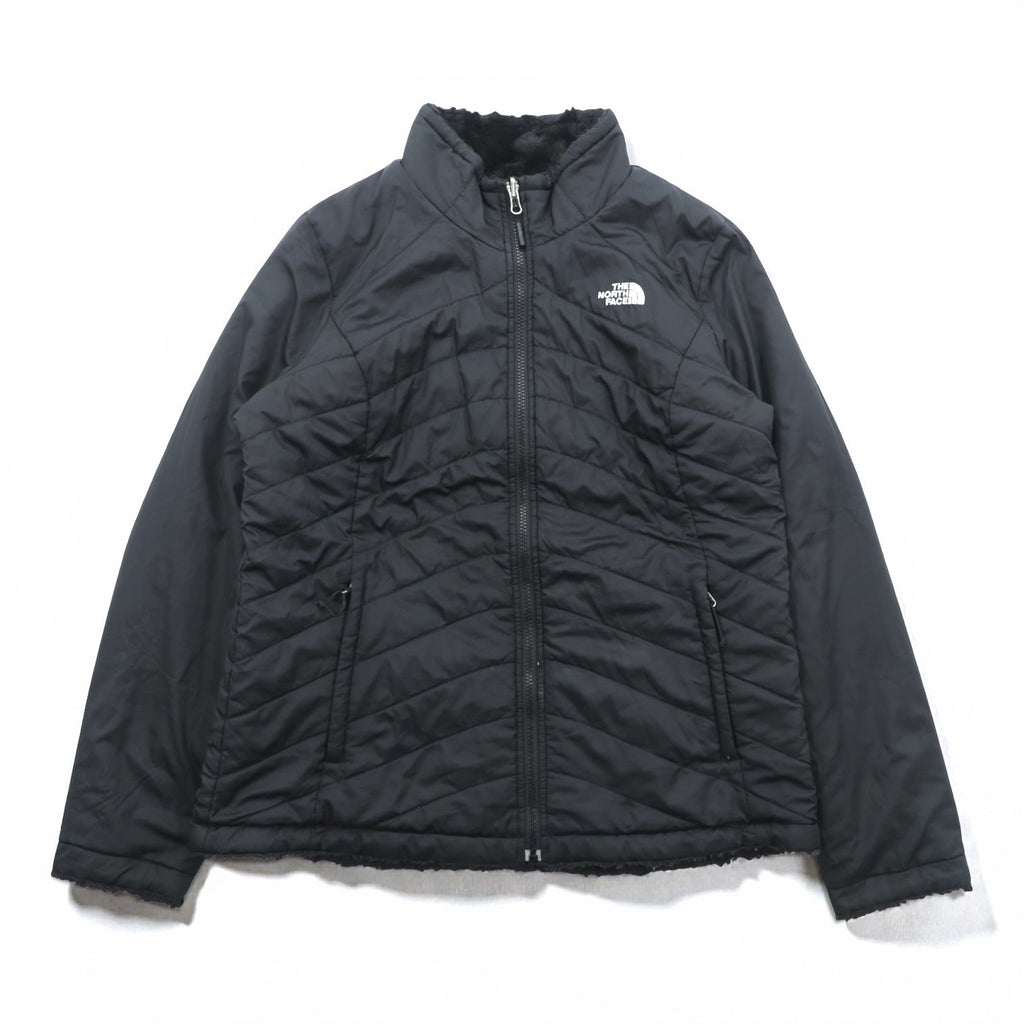 THE NORTH FACE リバーシブル キルティングジャケット 中綿 フリースジャケット L ブラック Mossbud Swirl Jacket CUB5