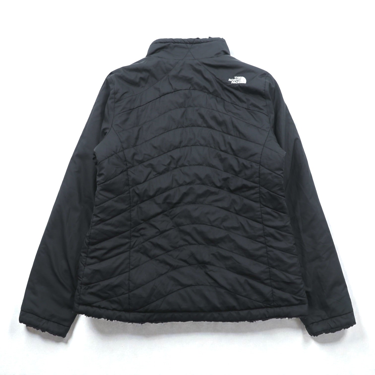 THE NORTH FACE リバーシブル キルティングジャケット 中綿 フリースジャケット L ブラック Mossbud Swirl Jacket CUB5
