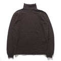 JOHN SMEDLEY 英国製 メリノウール タートルネック ニット セーター M ブラウン 短丈 イギリス製