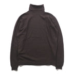 JOHN SMEDLEY 英国製 メリノウール タートルネック ニット セーター M ブラウン 短丈 イギリス製