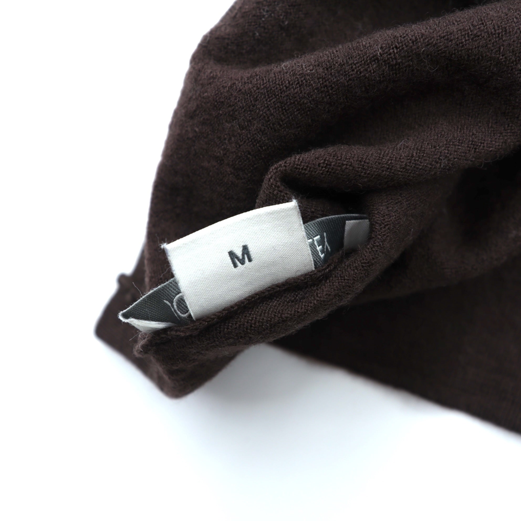 JOHN SMEDLEY 英国製 メリノウール タートルネック ニット セーター M ブラウン 短丈 イギリス製