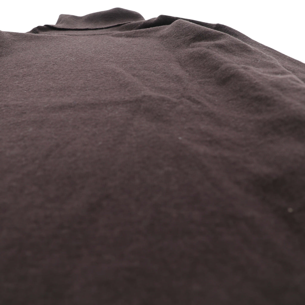 JOHN SMEDLEY 英国製 メリノウール タートルネック ニット セーター M ブラウン 短丈 イギリス製