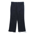 Wrangler 90年代 USA製 ランチャー ドレス ジーンズ センタープレス スラックス パンツ L ネイビー フレア ブーツカット