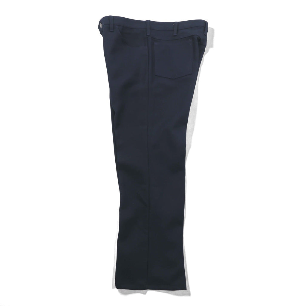 Wrangler 90年代 USA製 ランチャー ドレス ジーンズ センタープレス スラックス パンツ L ネイビー フレア ブーツカット