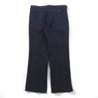 Wrangler 90年代 USA製 ランチャー ドレス ジーンズ センタープレス スラックス パンツ L ネイビー フレア ブーツカット