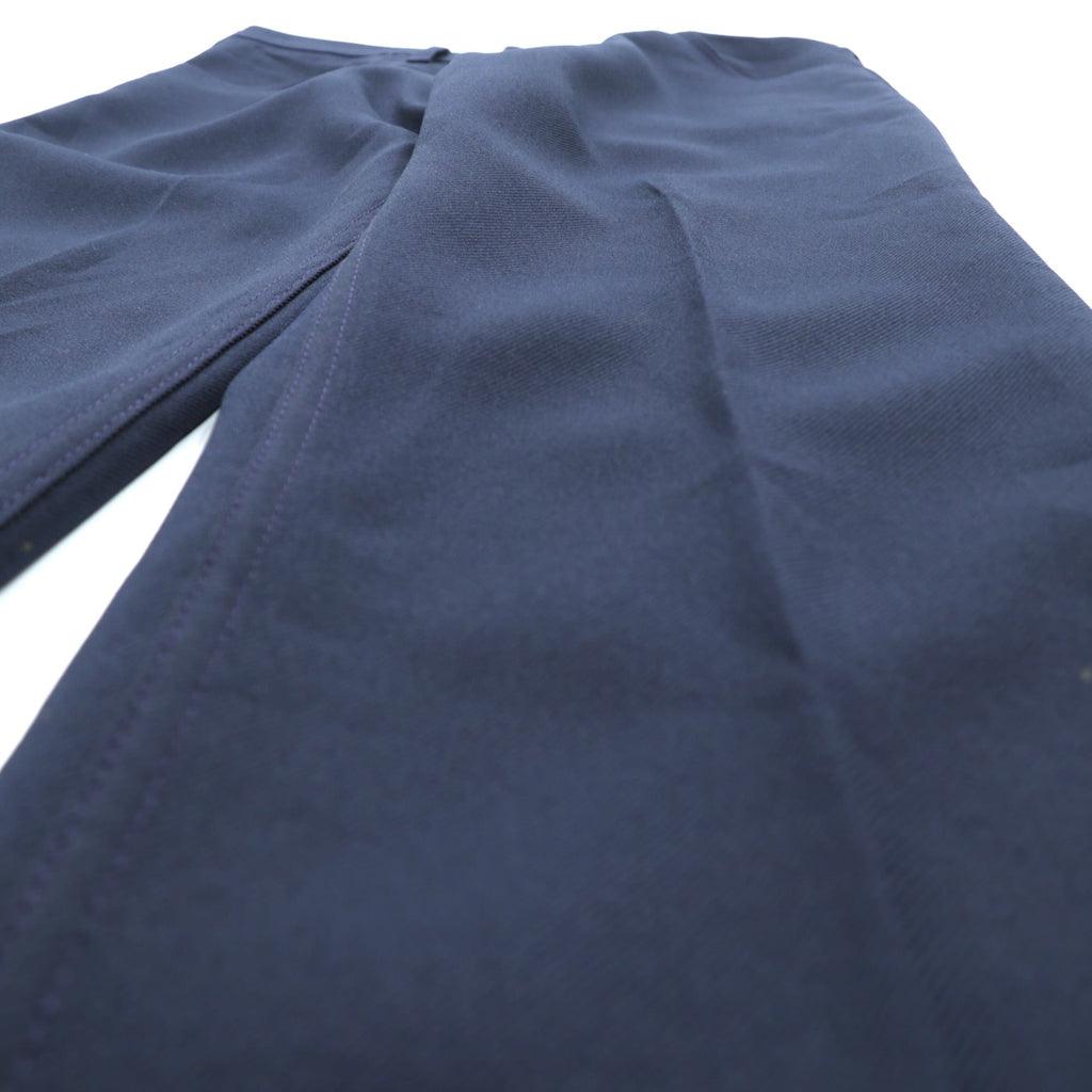 Wrangler 90年代 USA製 ランチャー ドレス ジーンズ センタープレス スラックス パンツ L ネイビー フレア ブーツカット