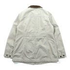 L.L.Bean ダック チョアコート カバーオール M ベージュ 襟コーデュロイ 裏地チェック 267093