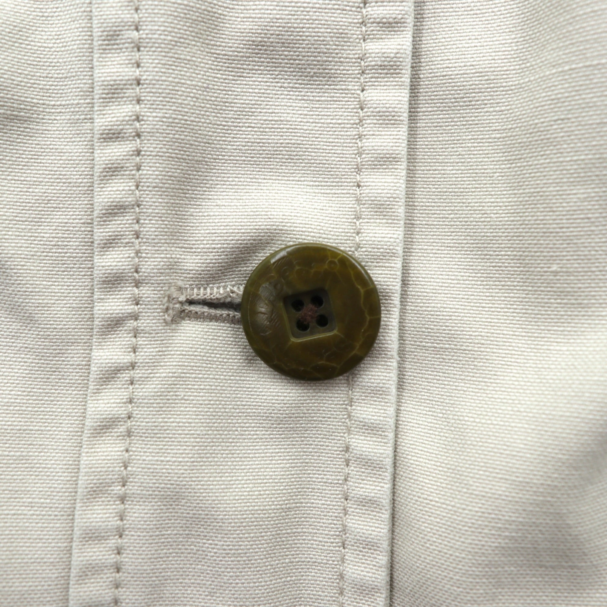 L.L.Bean ダック チョアコート カバーオール M ベージュ 襟コーデュロイ 裏地チェック 267093