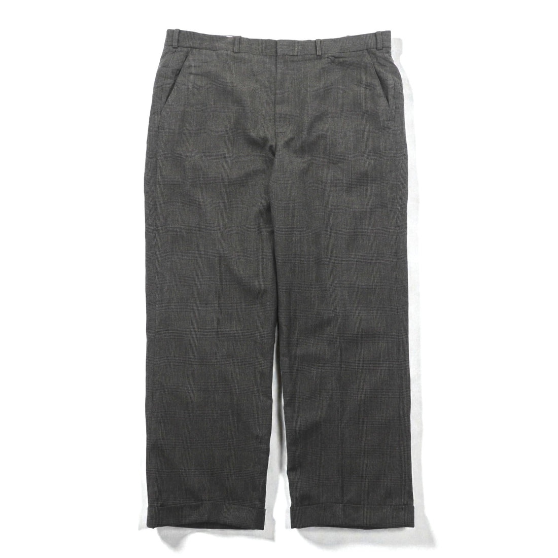 Brooks Brothers Made in Canada Glen Check Slacks Pants XL Gray Wool