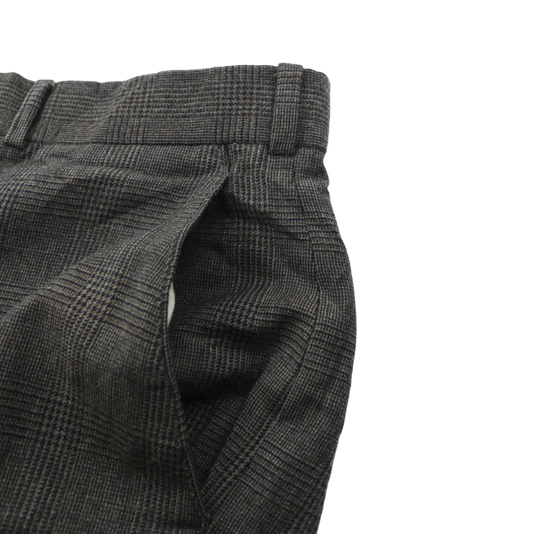 Brooks Brothers カナダ製 グレンチェック ワイド スラックス パンツ XL グレー ウール ダブルカフス