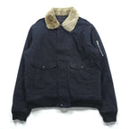 Schott CWU-45P フライトジャケット ARMY TYPE-U 中綿 2XL ネイビー 襟ボア着脱式 CWU-R-213-31
