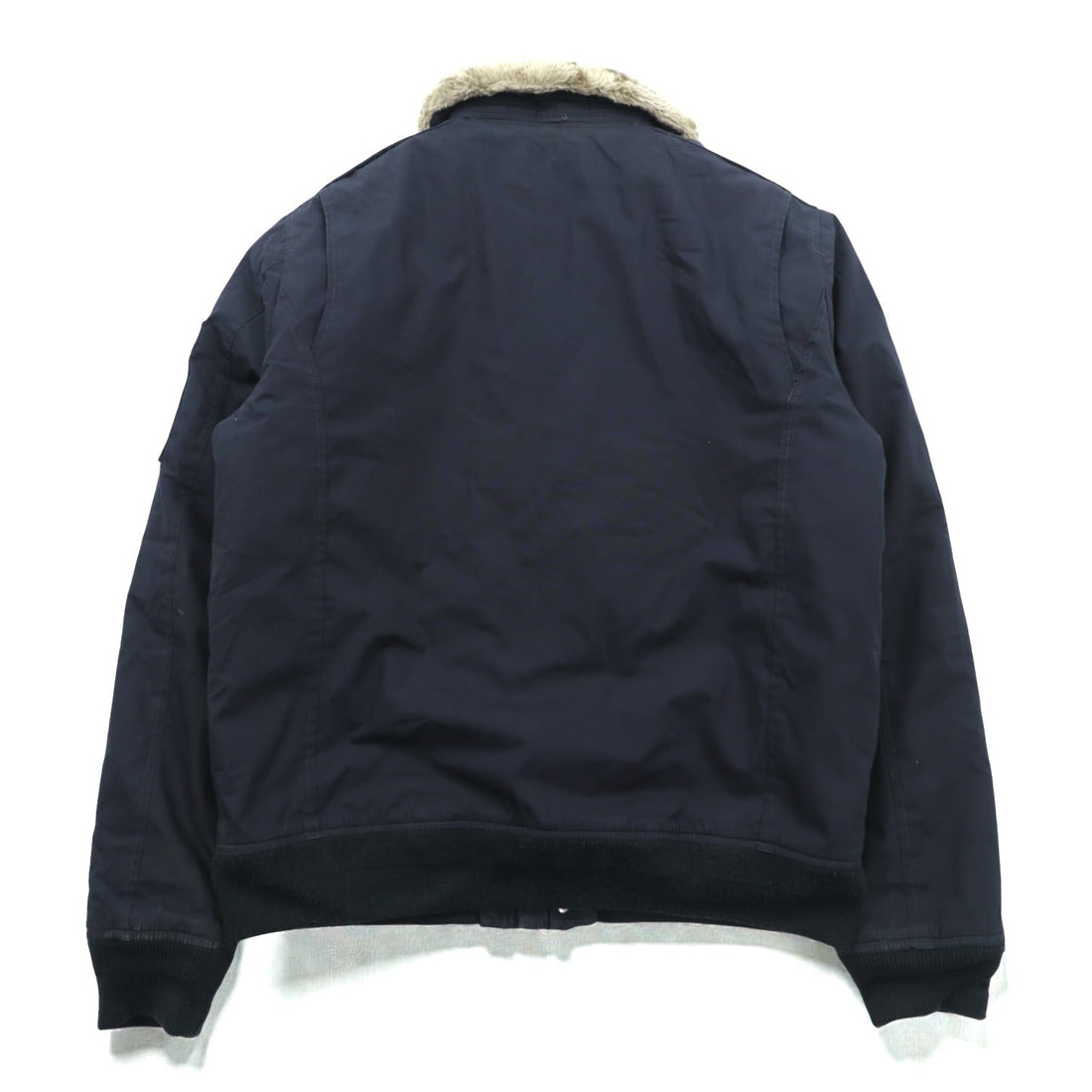 Schott TYPE-U Bomber Jacket Flight Jacket XL Navy Polyester CWU-R-213-31 Detachable Boa Collar